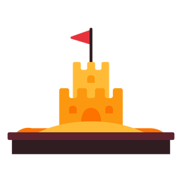 Icono de castillo de arena Icono de castillo de arena