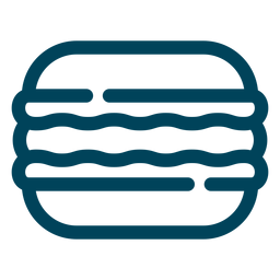 Ícone de golpe de biscoito sanduíche Desenho PNG