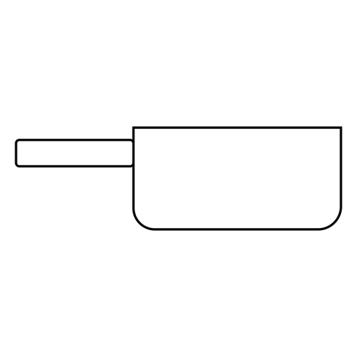 Icono de trazo de cacerola Diseño PNG