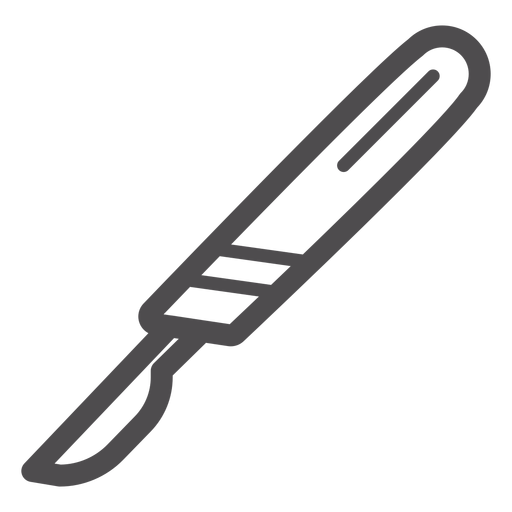Skalpellstrichsymbol PNG-Design