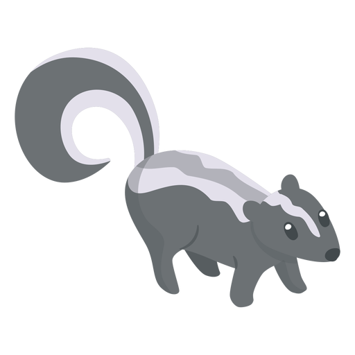 Skunk animal cartoon PNG Design