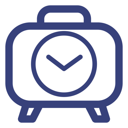 Snooze alarm clock stroke icon PNG Design