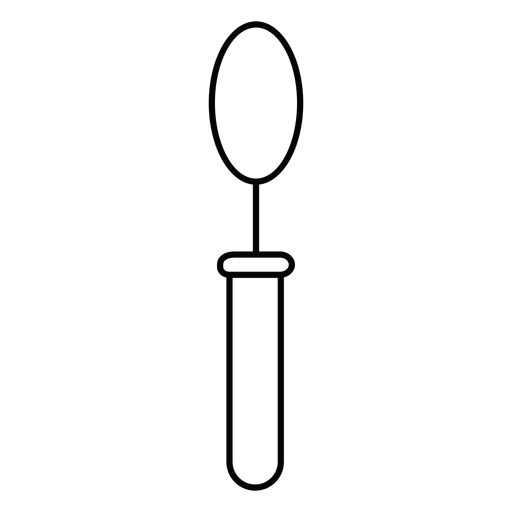 Icono de trazo de cuchara Diseño PNG