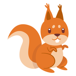 Esquilo desenho animado animal Desenho PNG