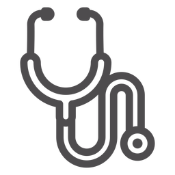 Stethoscope stroke icon PNG Design