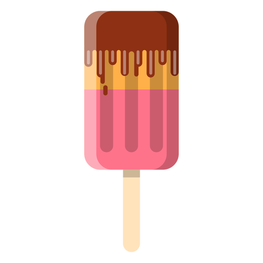 Icono de helado de palo Diseño PNG