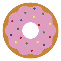 Ícone de rosquinha de morango ícone de sobremesa Desenho PNG