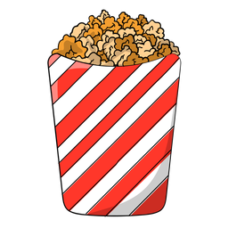 Desenho de pipoca doce Desenho PNG