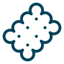 Tea biscuit stroke icon PNG Design