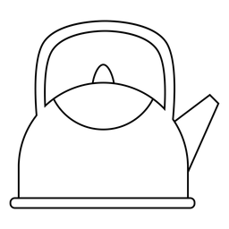 Teapot stroke icon PNG Design