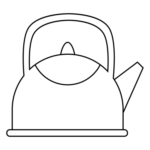 Teapot stroke icon PNG Design