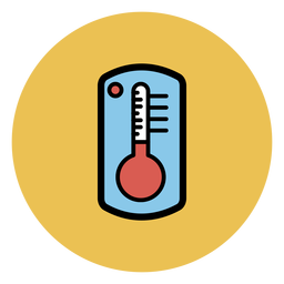 Thermometer colorful icon PNG Design