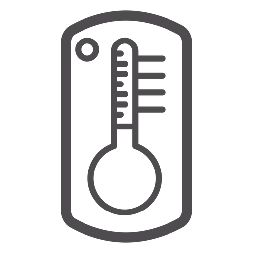 Thermometer-Strichsymbol PNG-Design