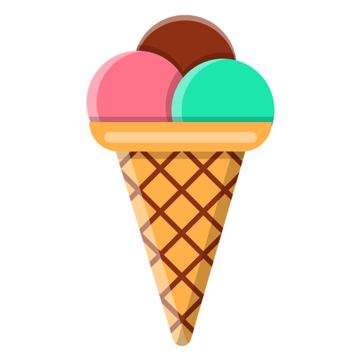 Three Balls Ice Cream Icon PNG & SVG Design For T-Shirts