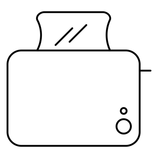 Icono de trazo de tostadora Diseño PNG