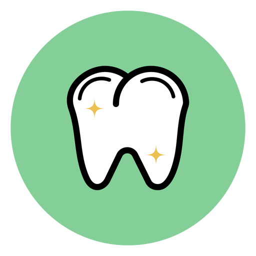 Tooth colorful icon PNG Design