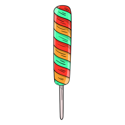 Dibujos animados de piruleta de giro Diseño PNG