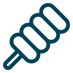 Twist lollipop stroke icon PNG Design