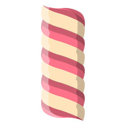 Ícone de doce de marshmallow torcido Desenho PNG