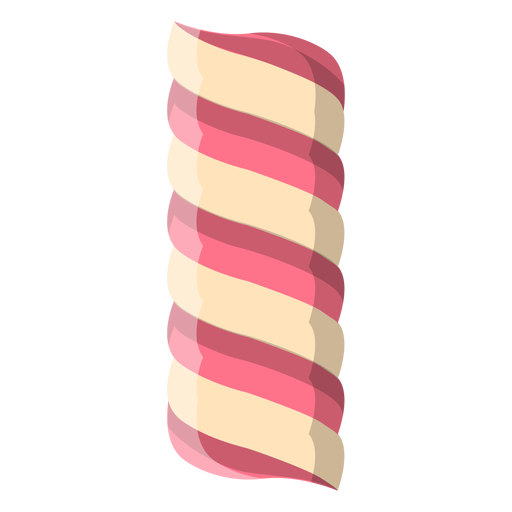 Twisted marshmallow candy icon PNG Design