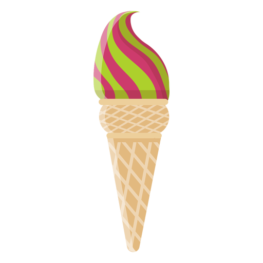 Waffle cone ice cream icon PNG Design