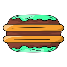 Whoopie pie cartoon PNG Design