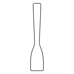 Icono de trazo de espátula de madera Diseño PNG