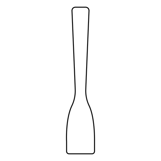 Wooden spatula stroke icon PNG Design