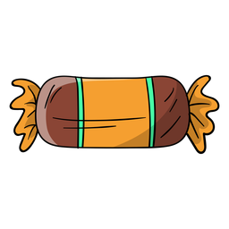 Caramelo duro envuelto de dibujos animados Diseño PNG