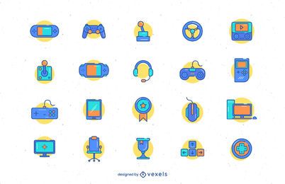 Colección de iconos de videojuegos Colección de iconos de videojuegos