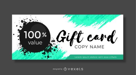 Gift card design template Gift card design template
