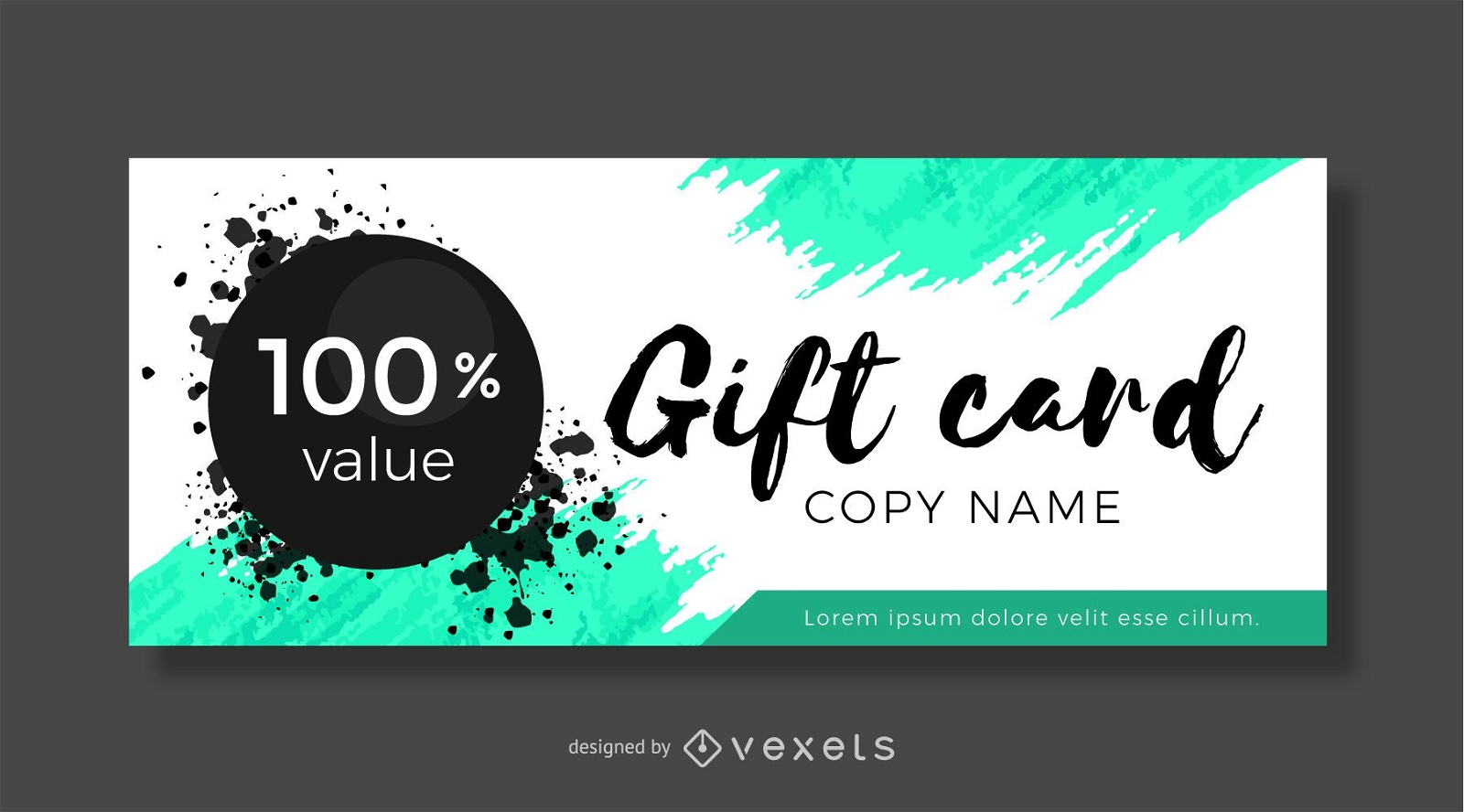 Gift card design template