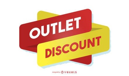 Outlet discount design template