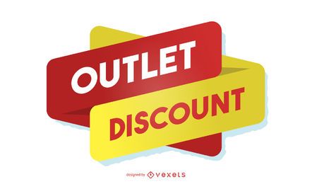 Outlet-Rabatt-Designvorlage Outlet-Rabatt-Designvorlage