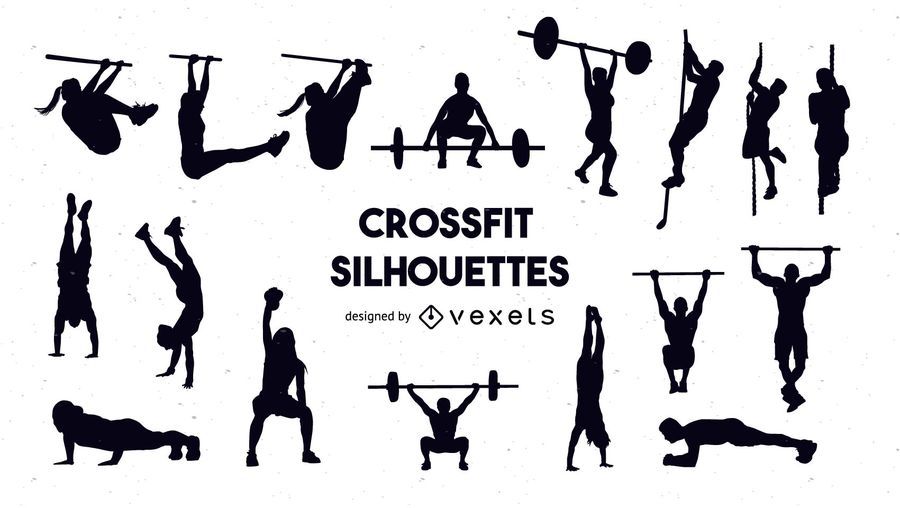 Crossfit silhouette set Crossfit silhouette set