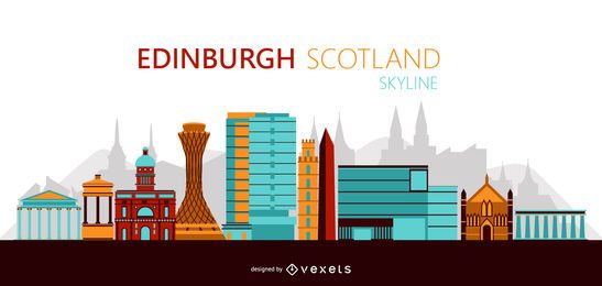 Edinburgh Skyline Illustration Edinburgh Skyline Illustration