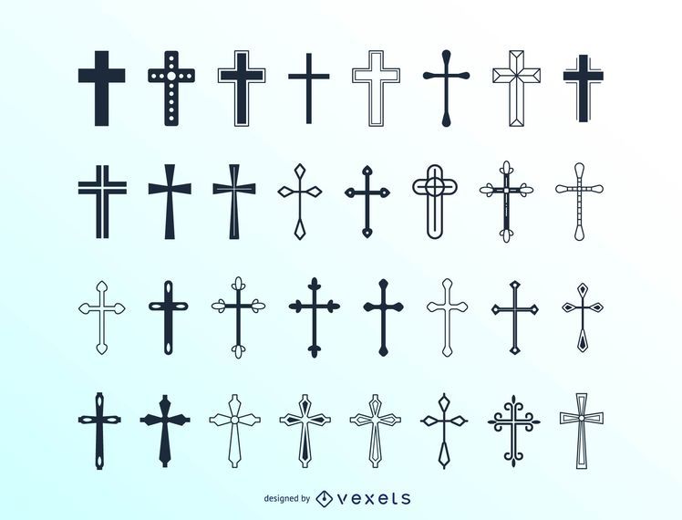 Huge Christian Cross Collection Vector Download