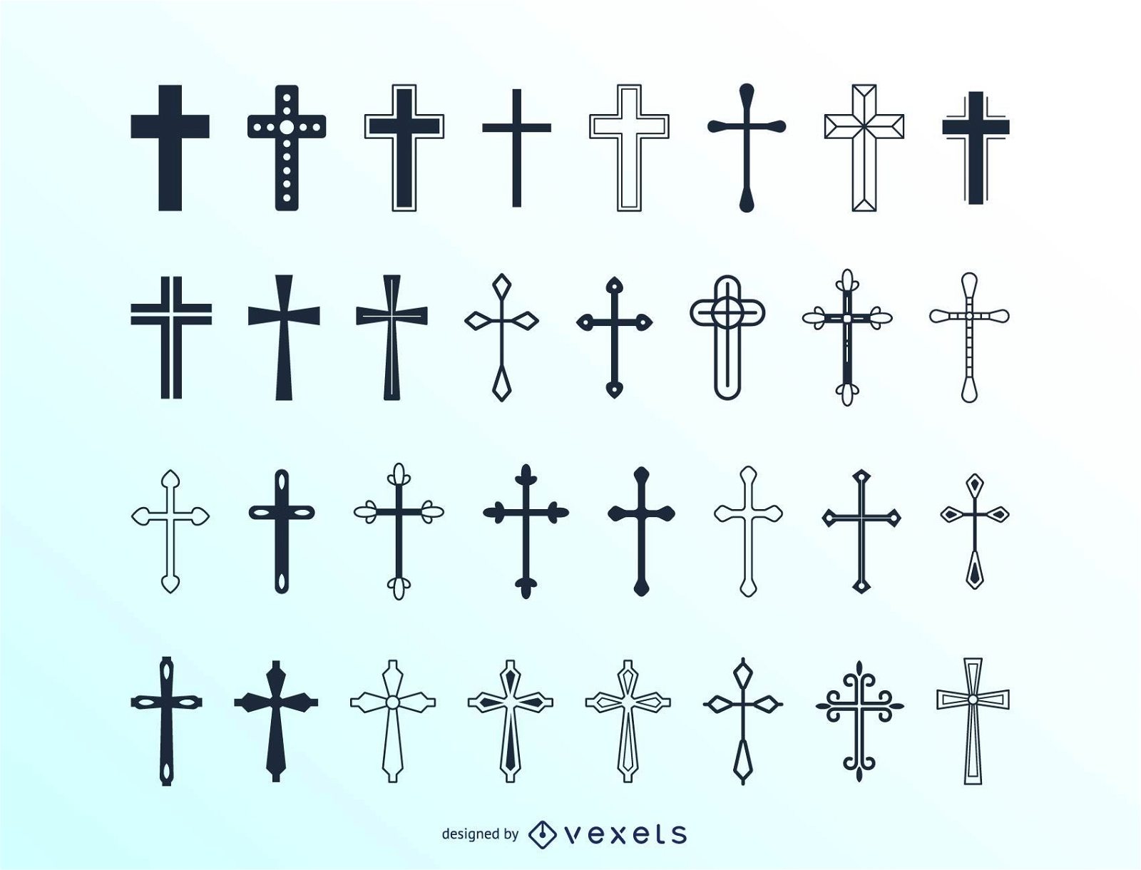 Huge christian cross collection