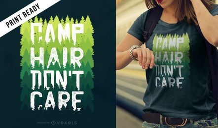 Camp hair t-shirt design
