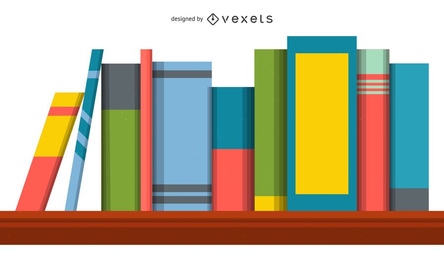 Book shelf illustration Book shelf illustration