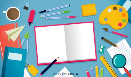 Ilustración de elementos de tarea dispersos Ilustración de elementos de tarea dispersos