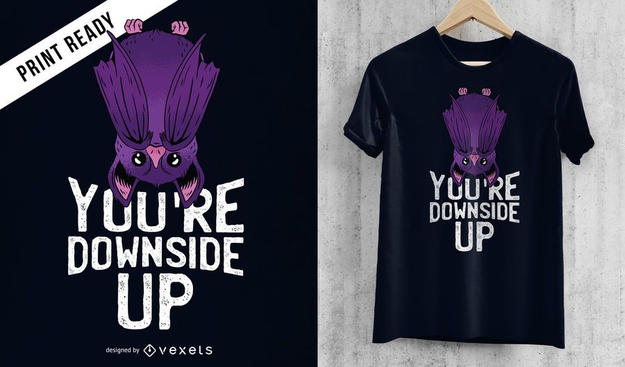 Diseño de camiseta de murciélago Diseño de camiseta de murciélago