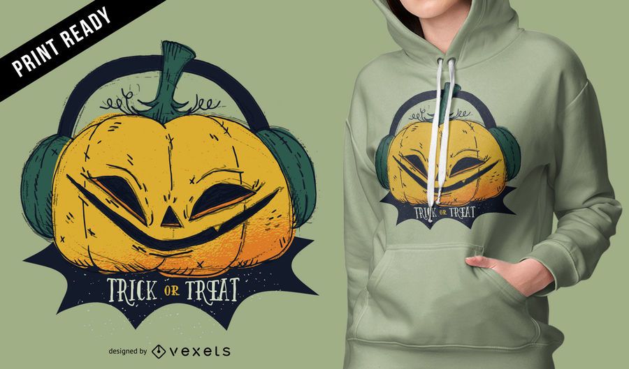 Diseño de camiseta de calabaza de halloween. Diseño de camiseta de calabaza de halloween.