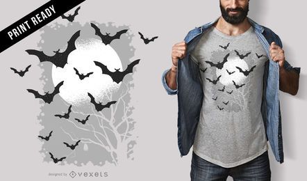 Fledermaus-T-Shirt-Design Fledermaus-T-Shirt-Design