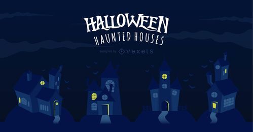 Escalofriante casas de Halloween embrujadas Escalofriante casas de Halloween embrujadas