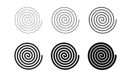 Thin to thick spirals set