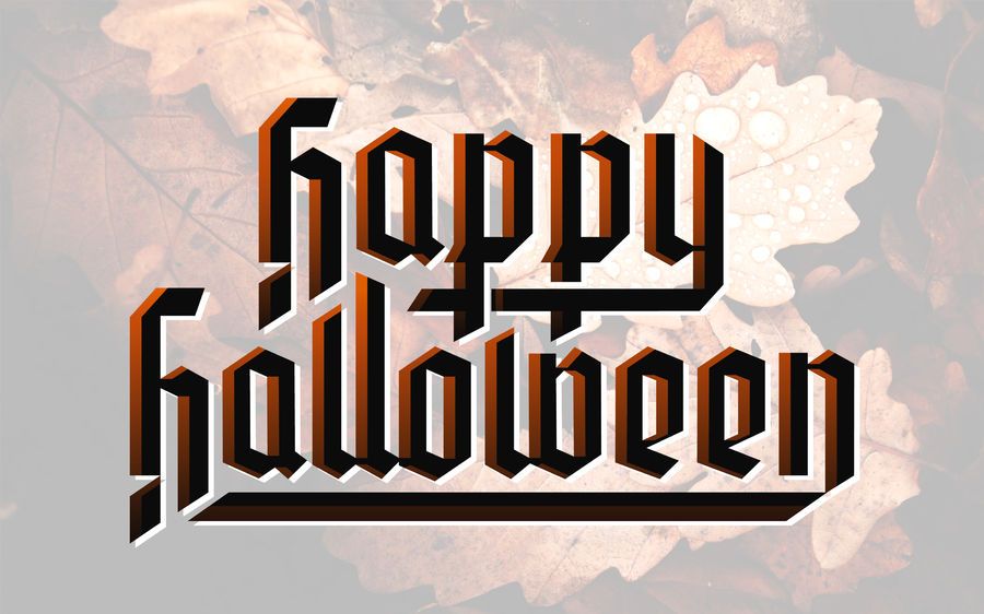 Happy Halloween lettering Happy Halloween lettering
