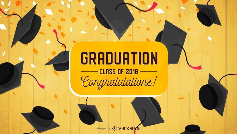 Graduation congratulations flat design Graduation congratulations flat design