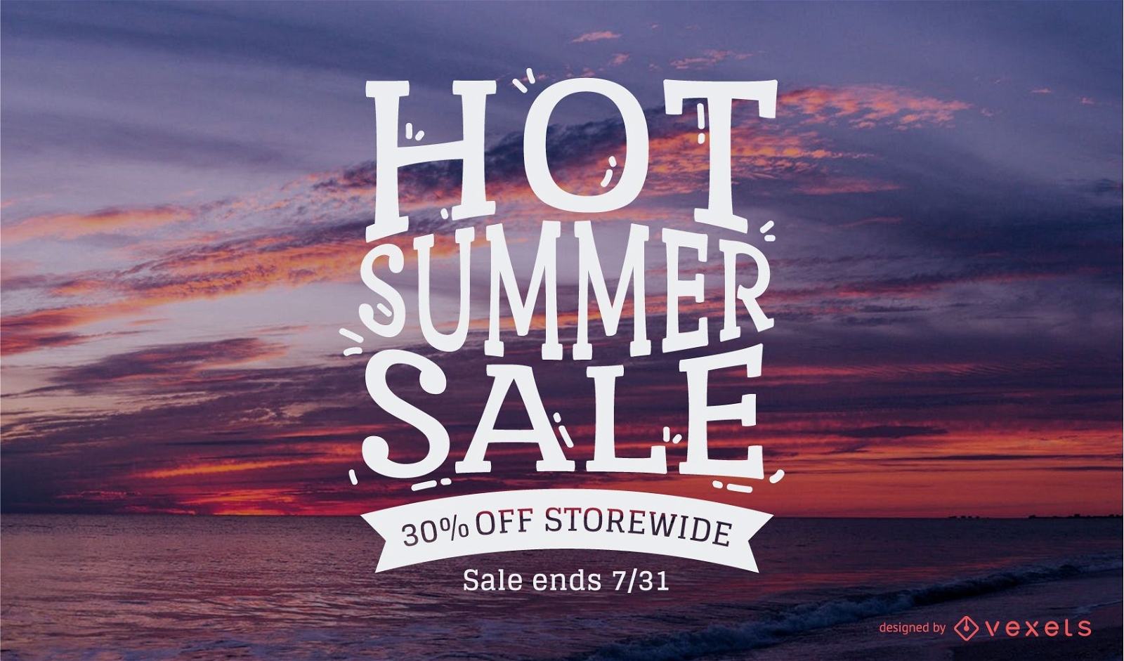 Hot summer sale quote design