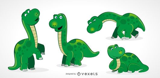 Conjunto de dinossauro adulto fofo Conjunto de dinossauro adulto fofo